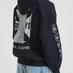 Felpa uomo Boys con cappuccio nera HO06012 VINTAGEBLACK0027 RHUDE 