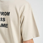 T-shirt uomo girocollo beige TS203 CO002MT DROLE DE MONSIEUR 