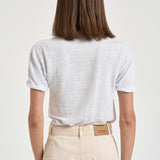 T-shirt donna Koldia girocollo in lino bianca TS0315FB A1N10EWHLG MARANT ETOILE 