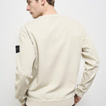 Felpa uomo girocollo avorio 6100020 S0060V0195 STONE ISLAND 