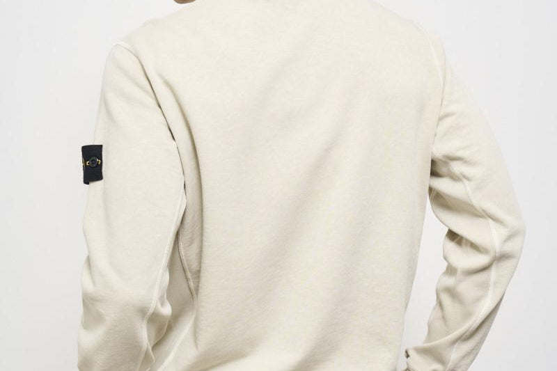 Felpa uomo girocollo avorio 6100020 S0060V0195 STONE ISLAND 