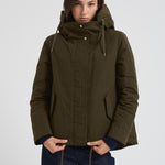 Giubbotto parka donna verde militare PI002106D 7740 HERNO 