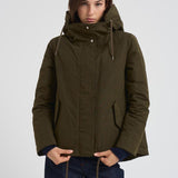 Giubbotto parka donna verde militare PI002106D 7740 HERNO 