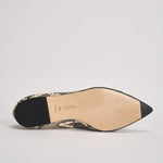 Ballerina donna in pelle stampata pitonata MOAP8MFL CREAMY AEYDE 