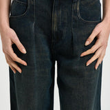 Jeans donna Rodayna in denim scuro PA0554FB D1H03I30YB ISABEL MARANT 