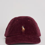 Cappellino uomo a costine bordeaux 710847175 008 RALPH LAUREN 
