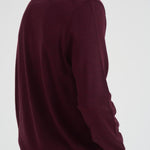 Maglia uomo in lana a girocollo bordeaux 710946143 005 RALPH LAUREN 
