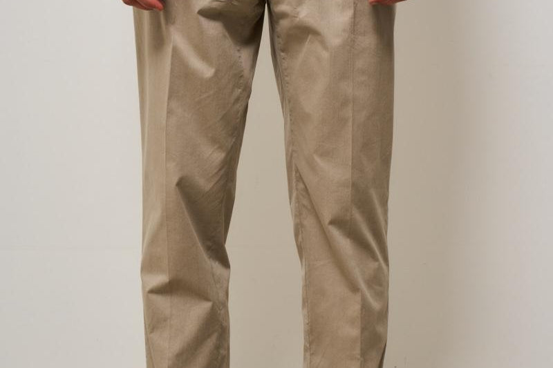 Pantalone uomo carrot fit beige IRNO 253019 SANTANIELLO 