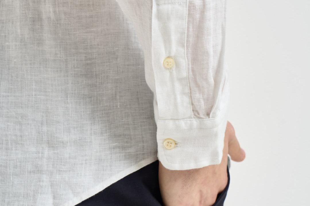 Camicia uomo in lino bianca 710968915 505 RALPH LAUREN 