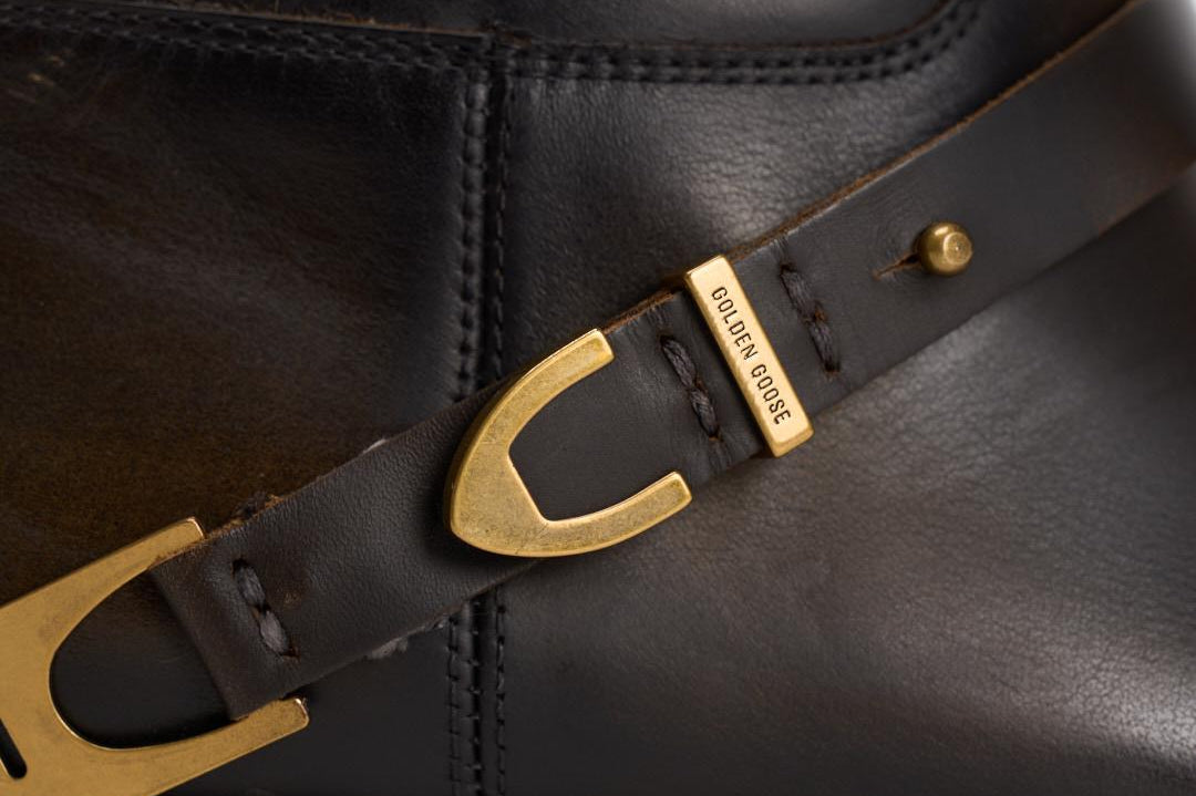 Stivali donna Charlie marroni GWF00897 F00763155390 GOLDEN GOOSE 