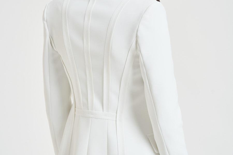 Giacca donna monopetto bianca GI216 360 ELISABETTA FRANCHI 