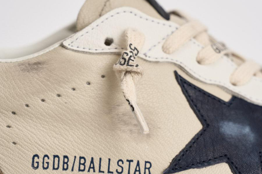 Sneakers uomo Ball Star beige e tortora GMF00117 F00872283406 GOLDEN GOOSE 