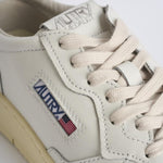 Sneakers uomo in pelle bianca con spoiler AULM LL12 AUTRY 