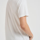 T-shirt uomo girocollo panna con ricamo ARNOTTWM CAR10EMB MC2 SAINT BARTH 