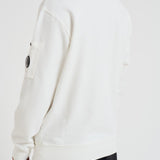 Felpa uomo gircollo bianca SS718A 006372G103 CP COMPANY 
