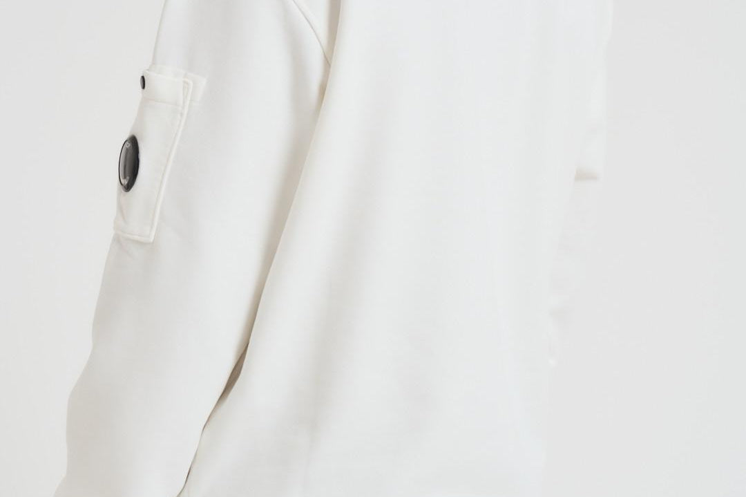 Felpa uomo gircollo bianca SS718A 006372G103 CP COMPANY 