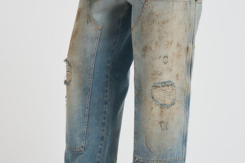 Jeans uomo Journey denim chiaro e sabbia GMP01942 P00208350491 GOLDEN GOOSE 