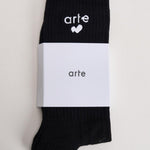 Calze uomo con logo nere. 198M 1 ARTE ANTWERP 