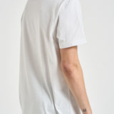 T-shirt uomo girocollo bianca con stella nera GMP01220 P00059310364 GOLDEN GOOSE 