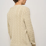 Maglia uomo a treccia ecru 710965867 001 RALPH LAUREN 