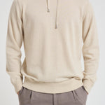 Felpa uomo in maglia panna H01ML2A WC12R030 FILIPPO DE LAURENTIS 