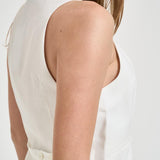 Gilet donna con bottoni bianco CALA WHI7726S IRO 