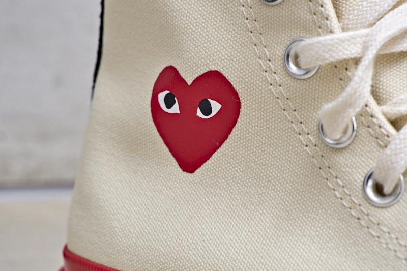 Converse x Comme des Garçons PLAY Chuck 70 High Red Sole K124 OFFWHITE COMME DES GARCON PLAY 