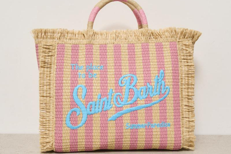 Borsa donna Colette in rafia a righe COLETTESTR 00188H MC2 SAINT BARTH 