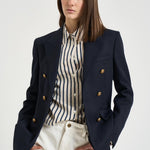 Blazer donna doppiopetto blu notte GWP00829 P00061950486 GOLDEN GOOSE 