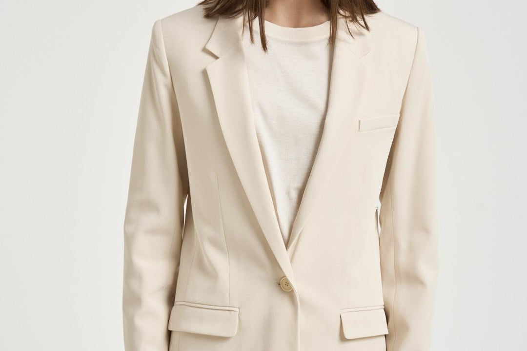 Blazer donna monopetto avorio VE0645FA D1F02I23EC ISABEL MARANT 