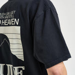 T-shirt uomo girocollo nera TT07012 3167BLACK RHUDE 