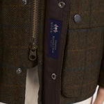 Giubbotto uomo Bedale in lana check marrone MWO0288 OL91 BARBOUR 