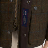 Giubbotto uomo Bedale in lana check marrone MWO0288 OL91 BARBOUR 