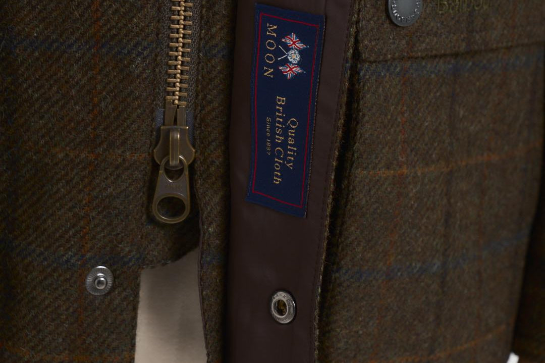 Giubbotto uomo Bedale in lana check marrone MWO0288 OL91 BARBOUR 