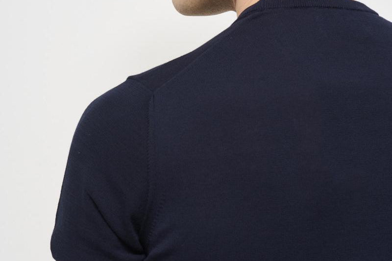 T-shirt uomo girocollo blu AU1020C 1001 ALPHA STUDIO 