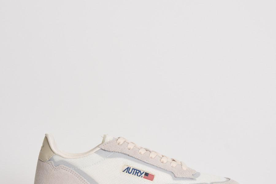 Sneakers uomo Wild pace bianco e beige LDLM AK01 AUTRY 