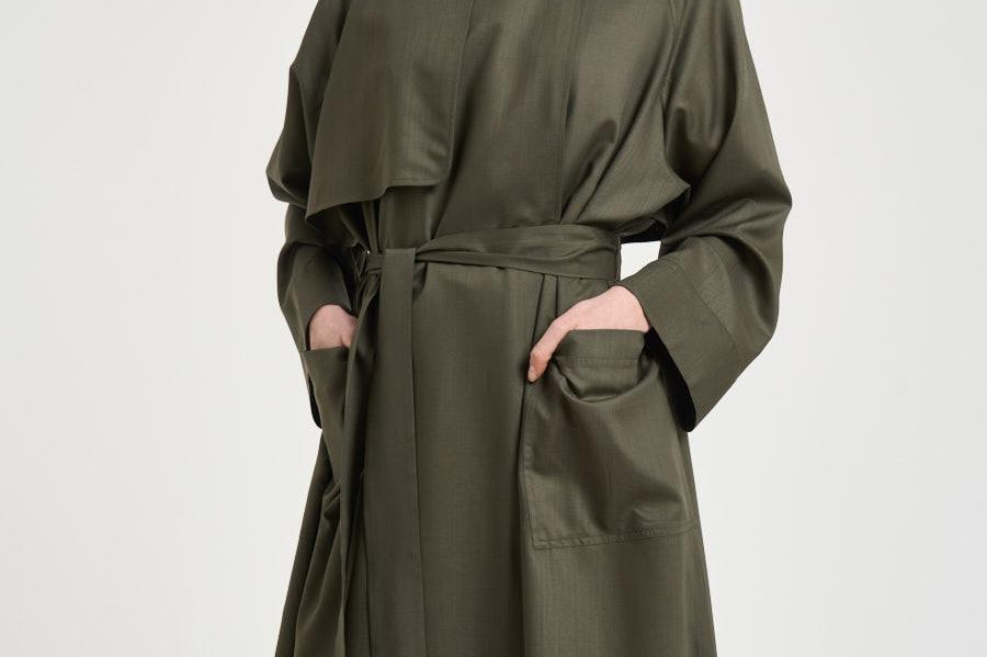 Trench donna medio verde militare IM000206D 334877730 HERNO 