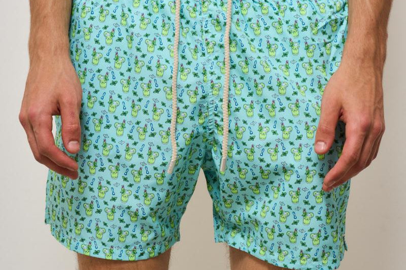 Costume uomo bandana verde acqua MOJITOMICRO 56 MC2 SAINT BARTH 