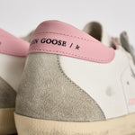 Sneakers donna Super Star bianche e rosa GWF00102 F00256910914 GOLDEN GOOSE 