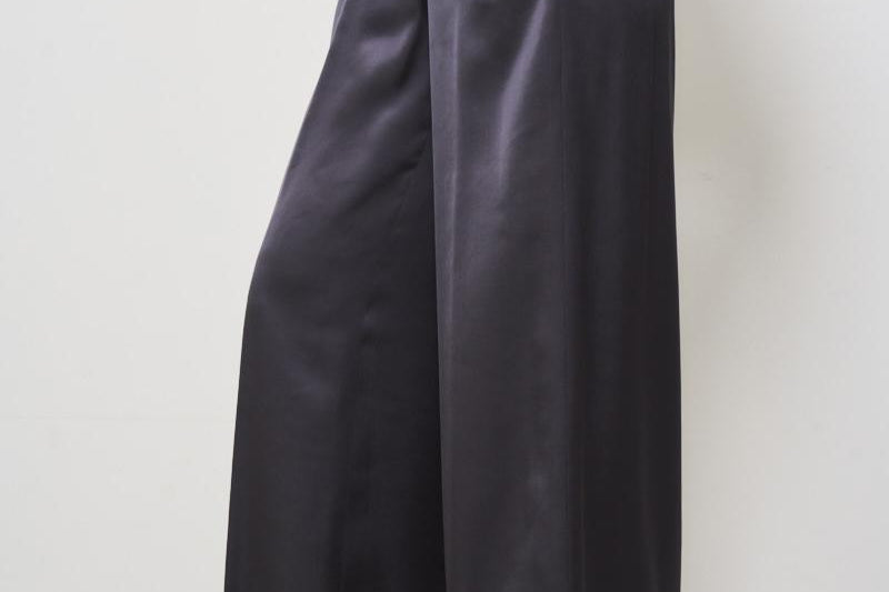 Pantaloni donna in raso blu P04052 6638061 PESERICO 