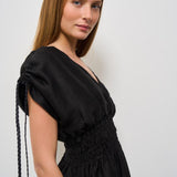 Abito donna lungo nero AD2613O 2002 ALPHA STUDIO 