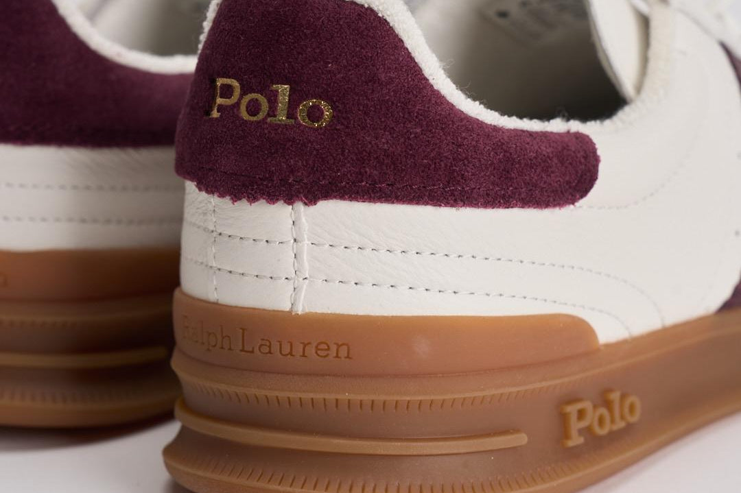 Sneakers uomo panna e bordeaux 809973706 003 RALPH LAUREN 