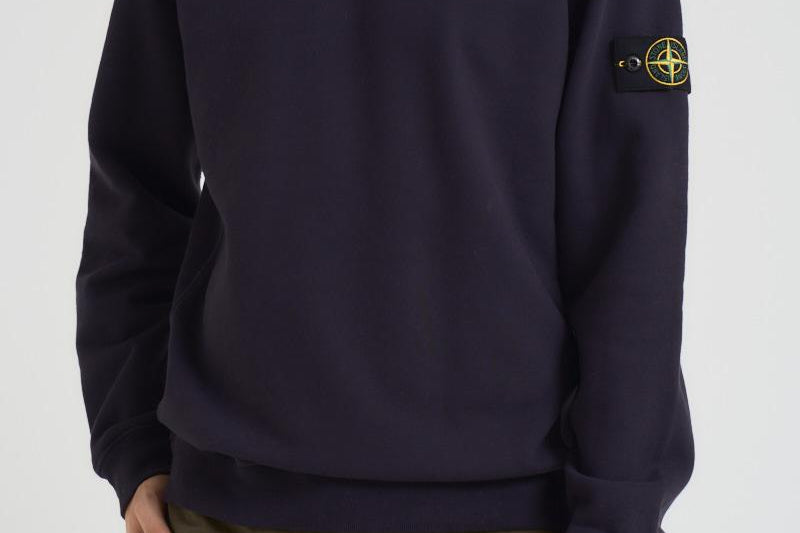 Felpa uomo girocollo blu 6100028 S0A20V0026 STONE ISLAND 
