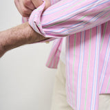 Camicia uomo a righe rosa Oxford 710928918 004 RALPH LAUREN 