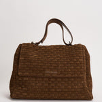 Borsa donna Sveva midi in suede marrone BT2006 COCOA ORCIANI 