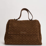 Borsa donna Sveva midi in suede marrone BT2006 COCOA ORCIANI 