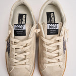 Sneakers donna Super-Star in suede panna GWF00101 F00720215751 GOLDEN GOOSE 