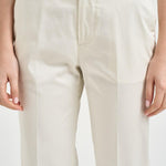 Pantalone donna con risvolto avorio ALICE LONG CRSILKWHITE BERWICH 