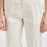 Pantalone donna con risvolto avorio ALICE LONG CRSILKWHITE BERWICH 
