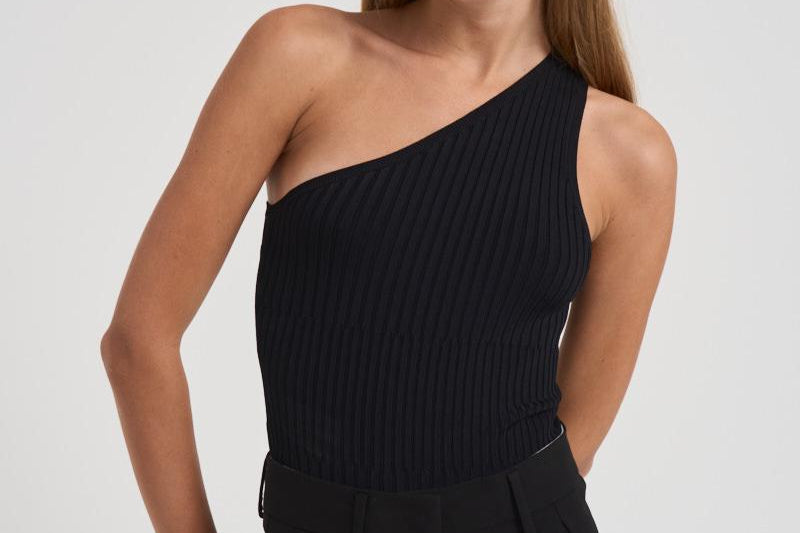 Body monospalla donna KIDA BLACK IRO 
